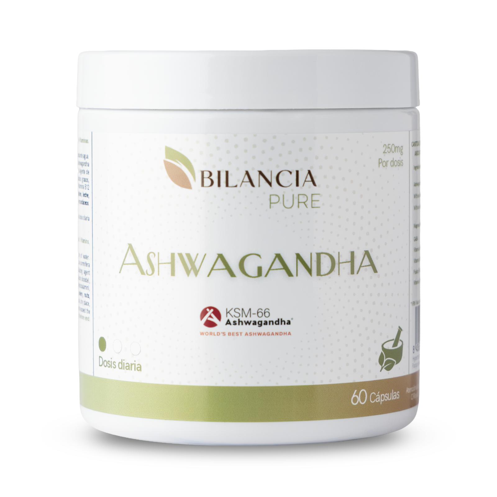 ASHWAGANDHA KSM-66®+MAGNESIO 60 cápsulas